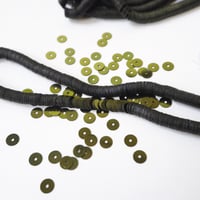 #PA08-MG4 / パイエット グリッター モスグリーン 4mm  フランス製