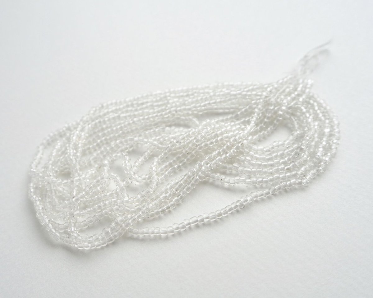 AP23-CL / フランス製アンティークビーズ クリア 13/0 | M.PASTELS