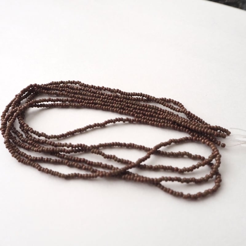 AP41-CB / アンティークビーズ チョコレートブラウン 18/0 イタリア製