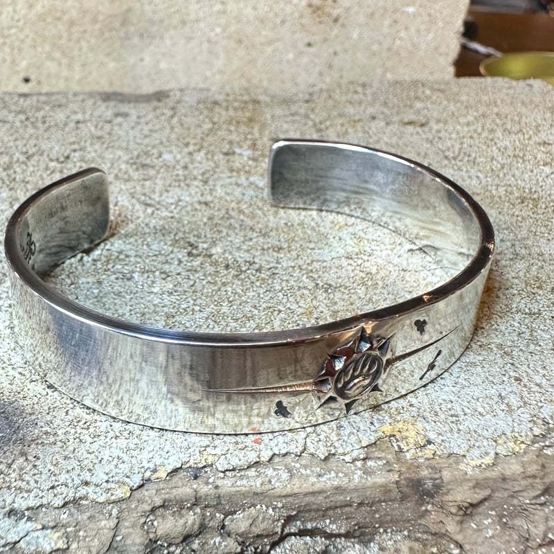 godsuns 平打ちバングル k18ローズメタル付 12m GODSUNS ゴッドサンズ