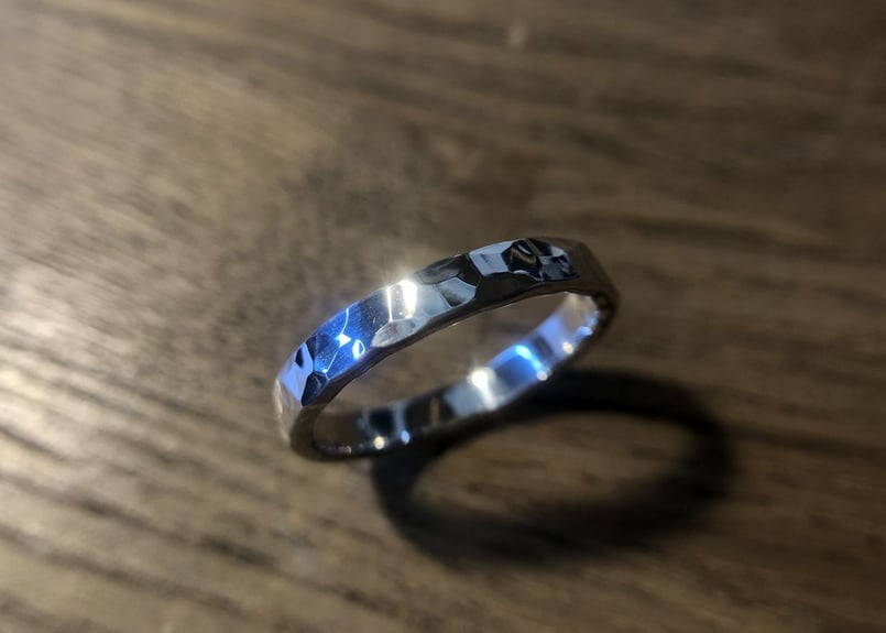 槌目の指輪 / 約3.5mm幅 | DearStock
