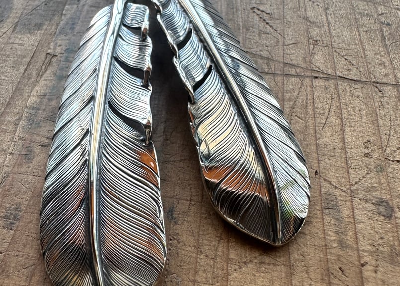 DearStock ディアストック 大フェザー ネックレスチェーン DearStock ディアストック 大フェザー ネックレスチェーン