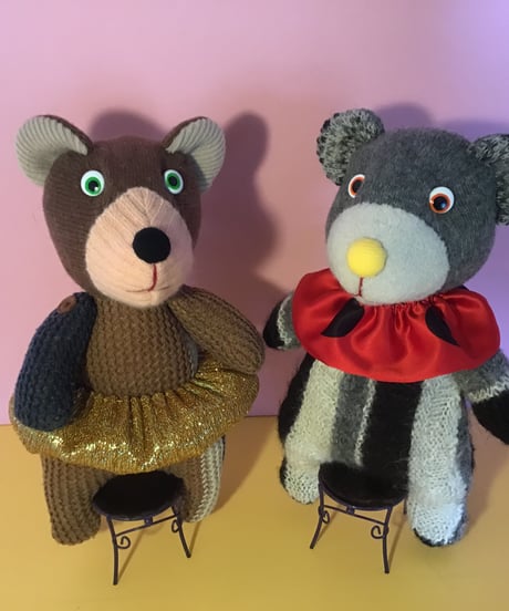 クマちゃんぬいぐるみ　グレー