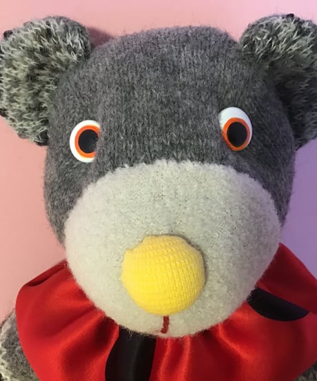 クマちゃんぬいぐるみ　グレー