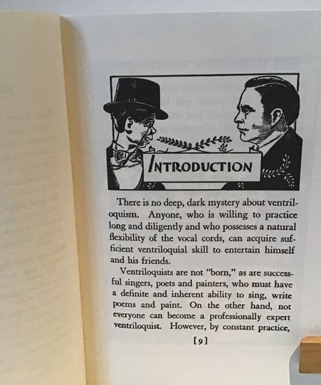 VENTRILOQUIST      (腹話術師になる方法)