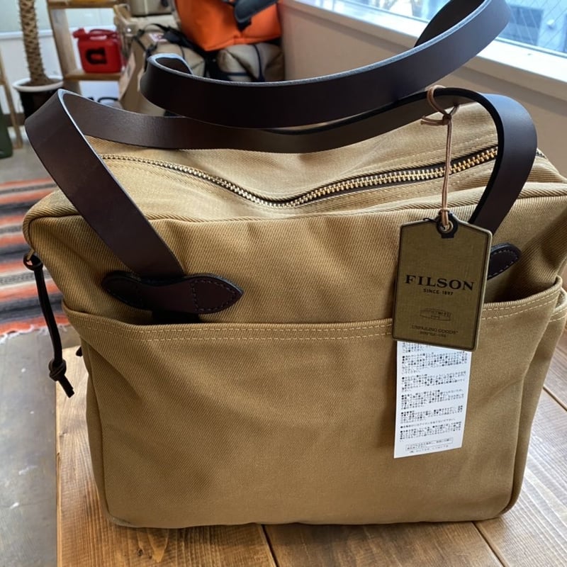 フィルソン FILSON キャンバス トートバッグ ウィズ ジッパー