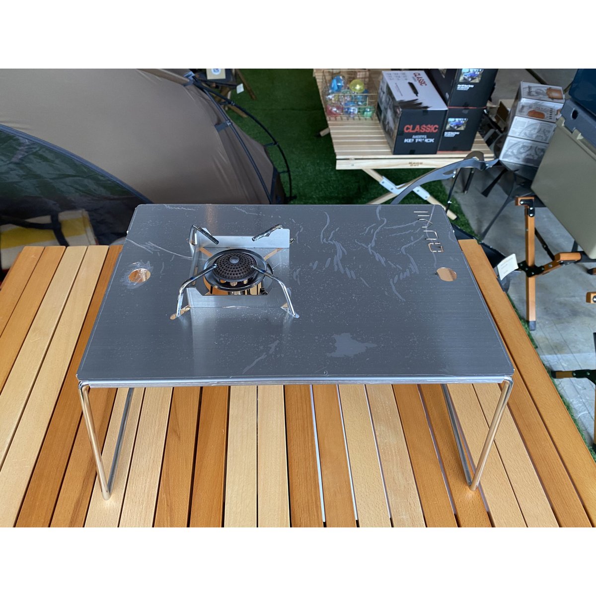 ⭐︎auvilのメッシュテーブル2サイズ 収納ケース付き ⭐︎ランタン