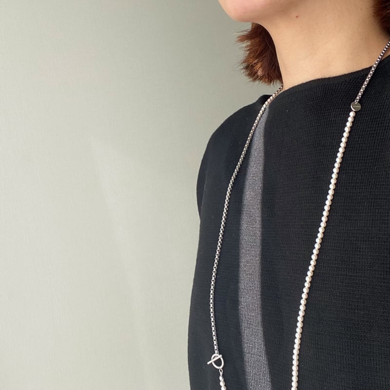 超希少　Christian Dior　べっ甲　ロング　ネックレス silver パールロングネックレス | Shiori 栞 Accessory