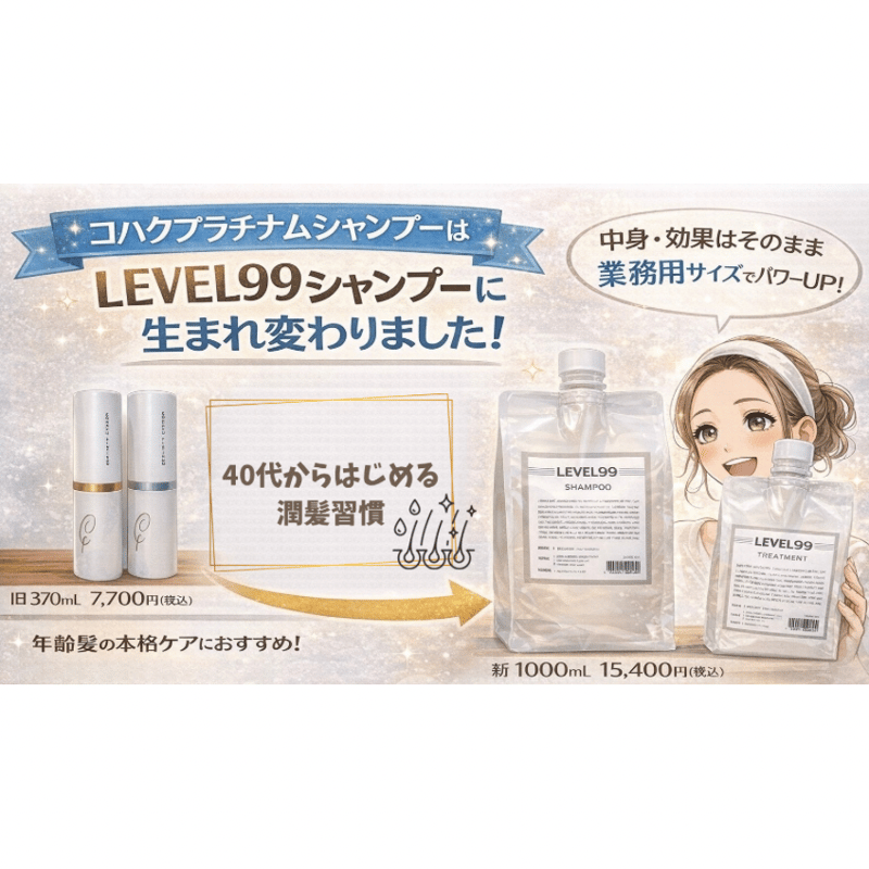 コハクプラチナム（レベル99） | シャンプー・トリートメント