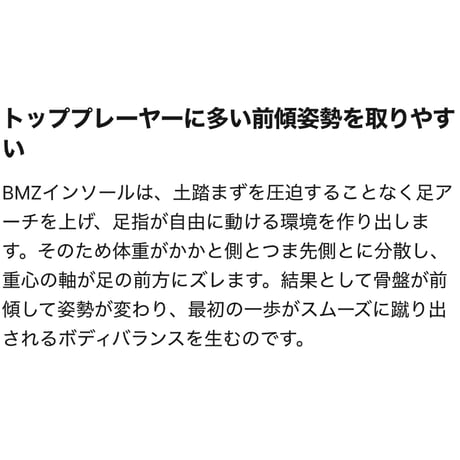 BMZ ストライカースポーツ　薄型　各サイズ
