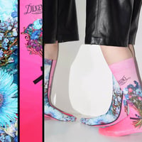 Tabio × DILIGENCE PARLOUR / ブーケ柄PINK