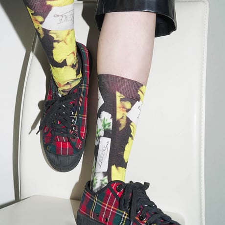 Tabio × DILIGENCE PARLOUR / ストライプ柄BLACK