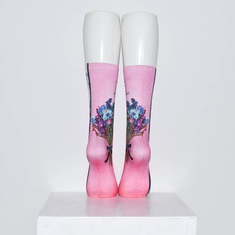 Tabio × DILIGENCE PARLOUR / ブーケ柄PINK