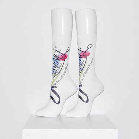 Tabio × DILIGENCE PARLOUR / ブーケ柄WHITE