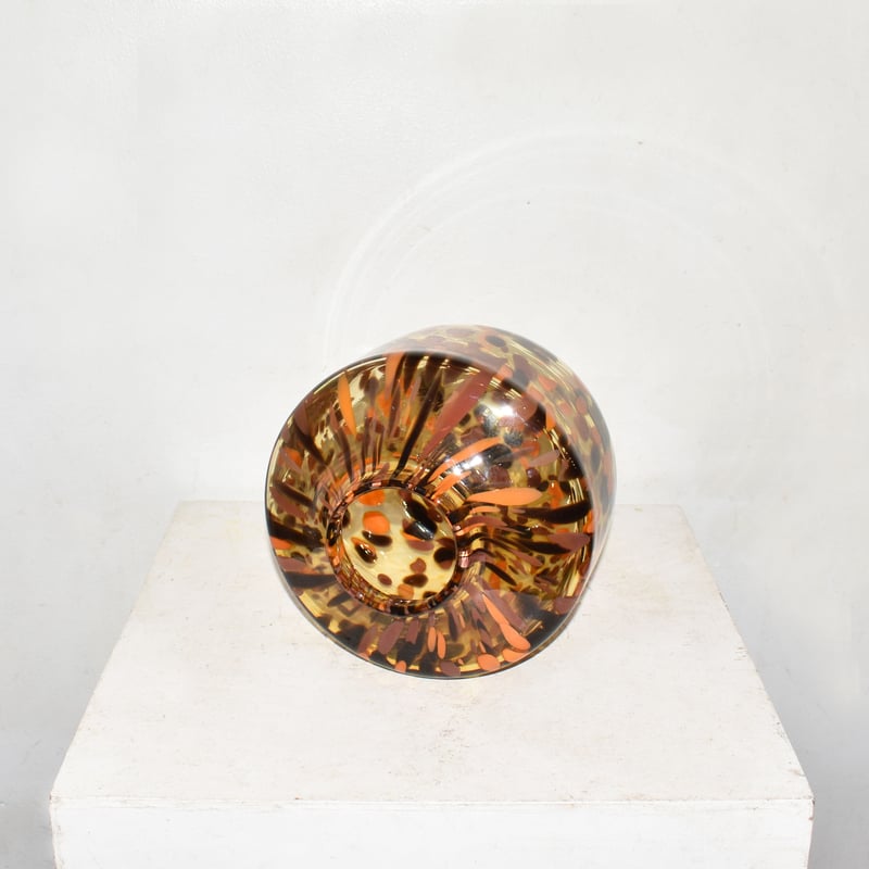 Marble square flower vase(W20×H20)/BROWN | DILI