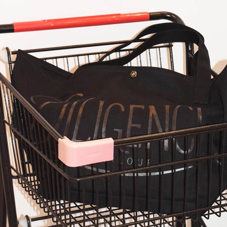 Canvas logo tote bag / BLACK