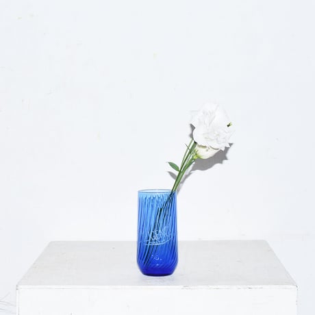 Blue small vase with logo【small】