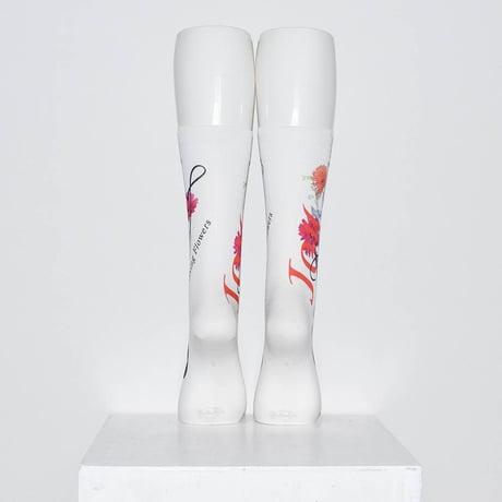 Tabio × DILIGENCE PARLOUR / ブーケ柄WHITE