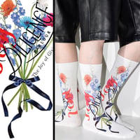 Tabio × DILIGENCE PARLOUR / ブーケ柄WHITE