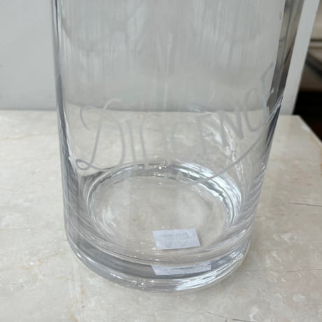 Hand carved logo flower vase ー3(W10×H11)