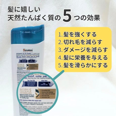 ヒマラヤ　アンチダンドルフシャンプー　340ml　＜Himalaya Anti-Dandruff Shampoo＞