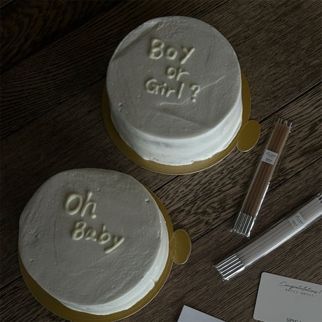ジェンダーリビールケーキ　＜赤ちゃんの性別発表＞