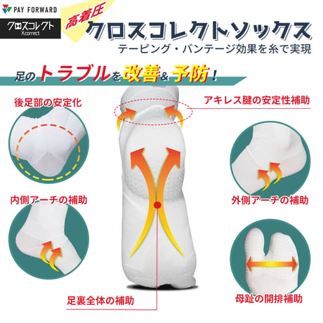 クロスコレクトソックス（白）