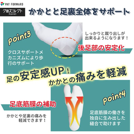 クロスコレクトソックス（白）