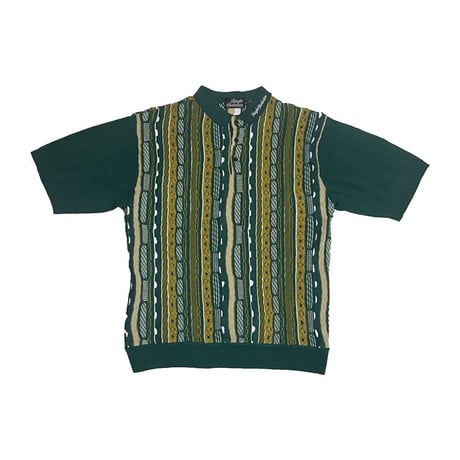 SIMPLE LOGO 3D KNIT POLO SHIRT