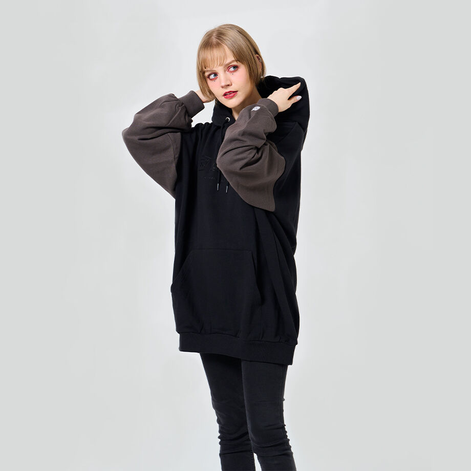 nqrse パーカー かえってきたねこぱーかー(くろ) nqrse なるせねこ