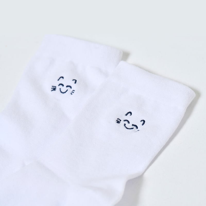 (税込) ちびなるせねこくつした(ホワイト) だいふくやさん | 服&ファッション小物