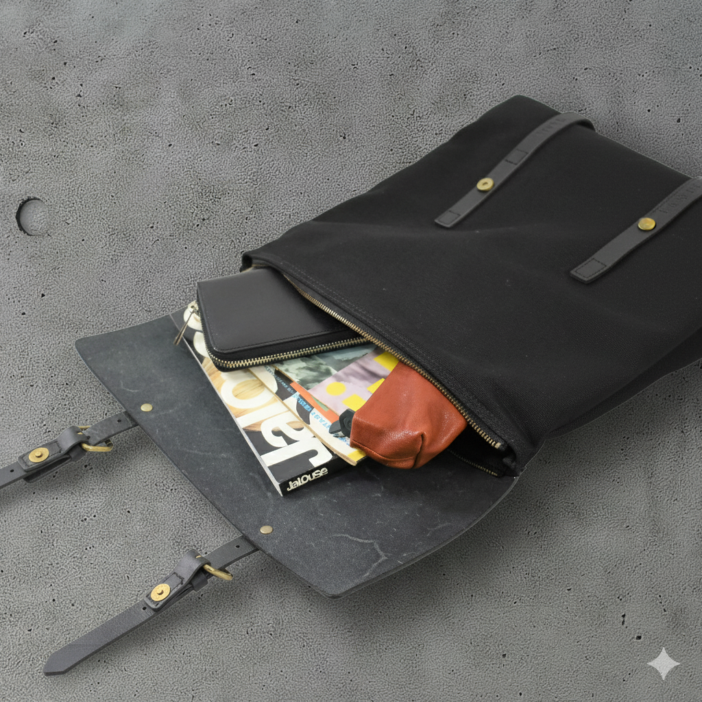 Chair＜チェア＞ キャンバス レザー フラップバックパック 7M0-1106