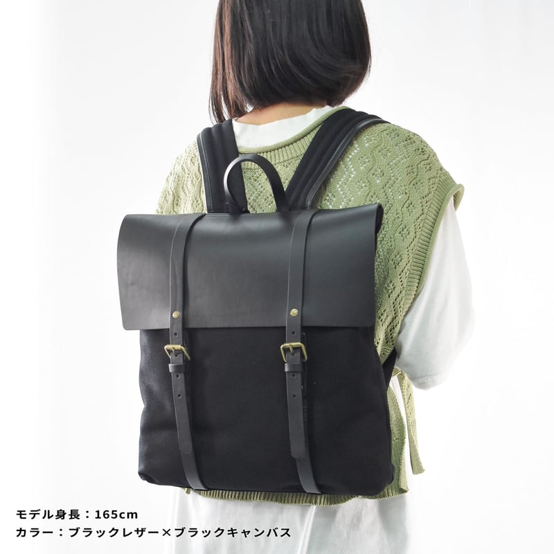 Chair<チェア> キャンバス レザー フラップバックパック Chair<チェア> キャンバス レザー フラップバックパック