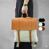 Chair＜チェア＞ キャンバス レザー フラップバックパック  7M0-1106