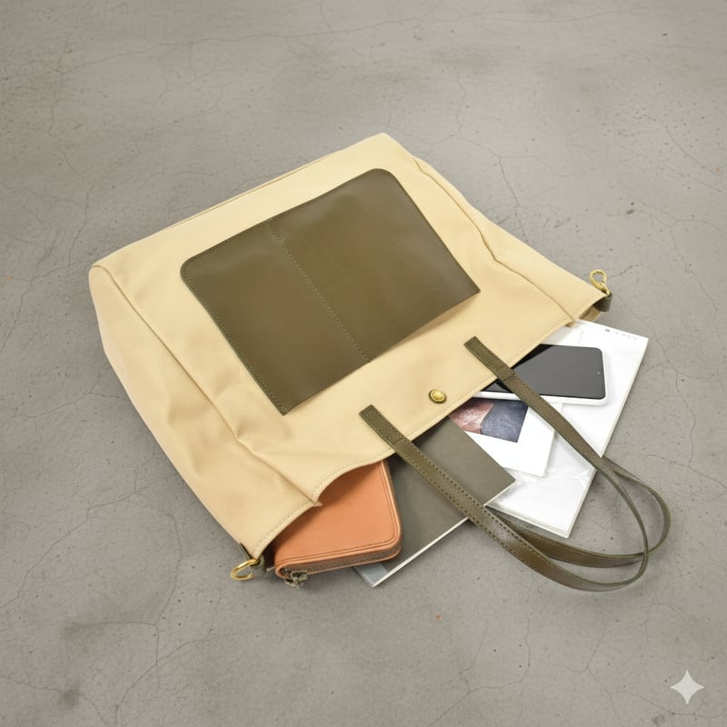 Cricket〈クリケット〉前ポケットトートバッグ 7M2-1146 | MahL+81