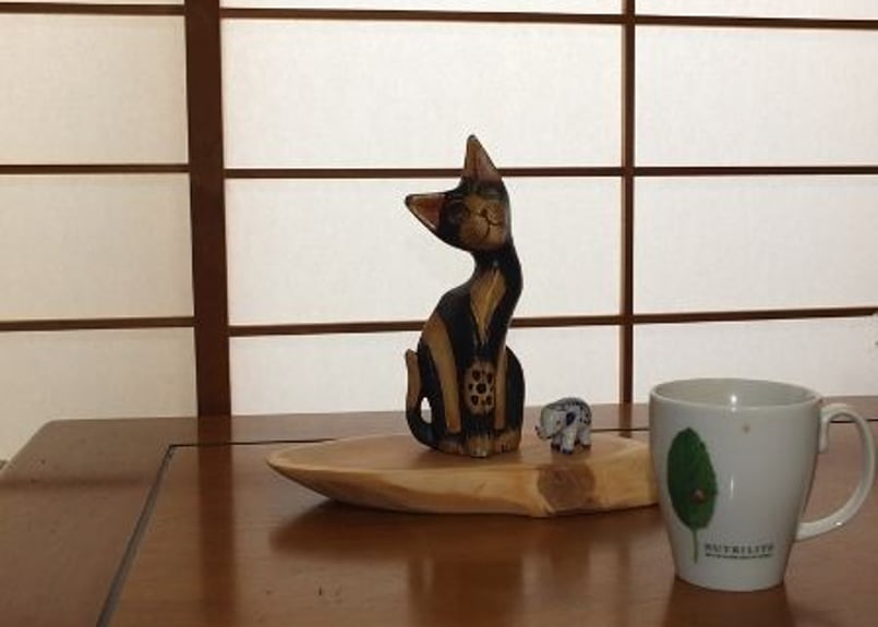天然木　花台　オブジェ 天然木花台・飾り台 NO．1 一位の斜め輪切り | gotafeeling's