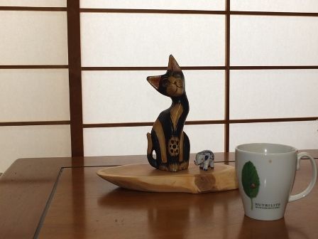 天然木花台・飾り台 NO．1 一位の斜め輪切り | gotafeeling's STORE