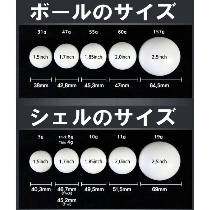 シリコン三ツ玉69mm/2.5inch （セット） | UGMオンラインショップ