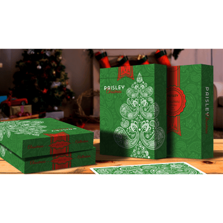 ペイズリーデック（メタリックグリーンクリスマス）