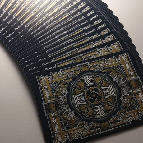 Sumi Kitsune Myth Maker (Blue Craft Letterpressed Tuck) Playing Cards by Card Experiment