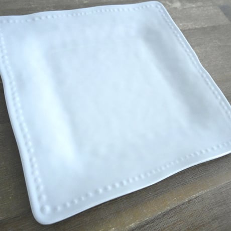 Melamine Dish Plate（Large Square/Gray）