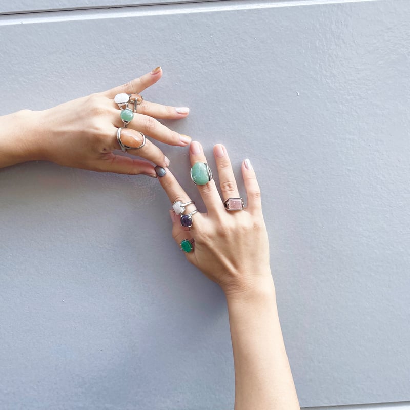 ストーンリング 18号(c-7) | turquoise* A.N.