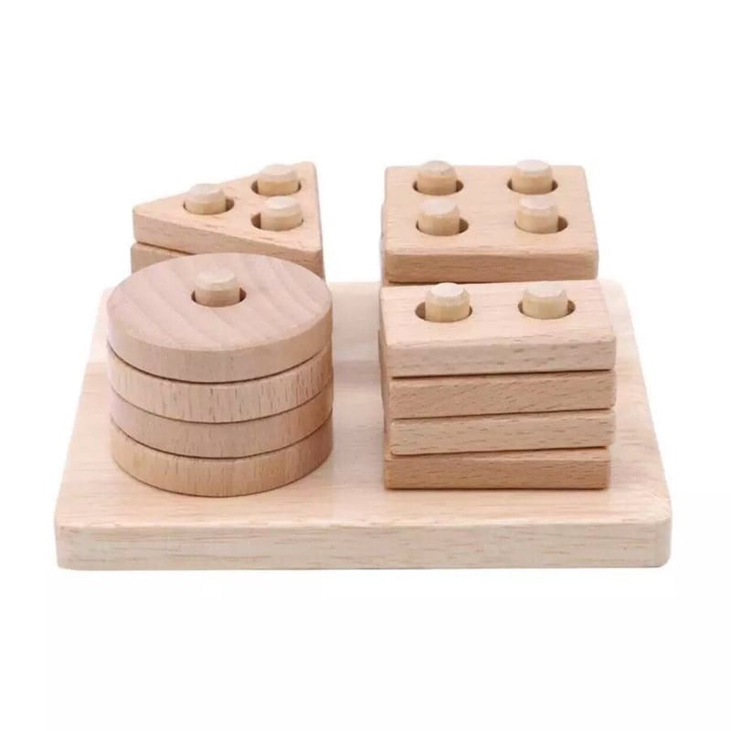 Baby wooden deals shape sorter