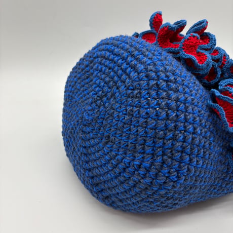 コットン糸トートバッグ keitou Blue