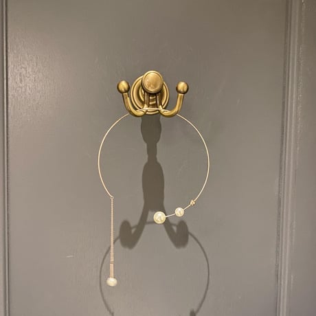 (N188)asymmetry pearl hoop choker