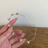 pearl  flower Corolla hair band