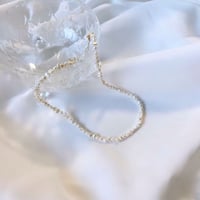 (N145)fresh water pearl necklace Ragged 【淡水パール不揃い】