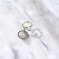 (R030)casual pearl ring set