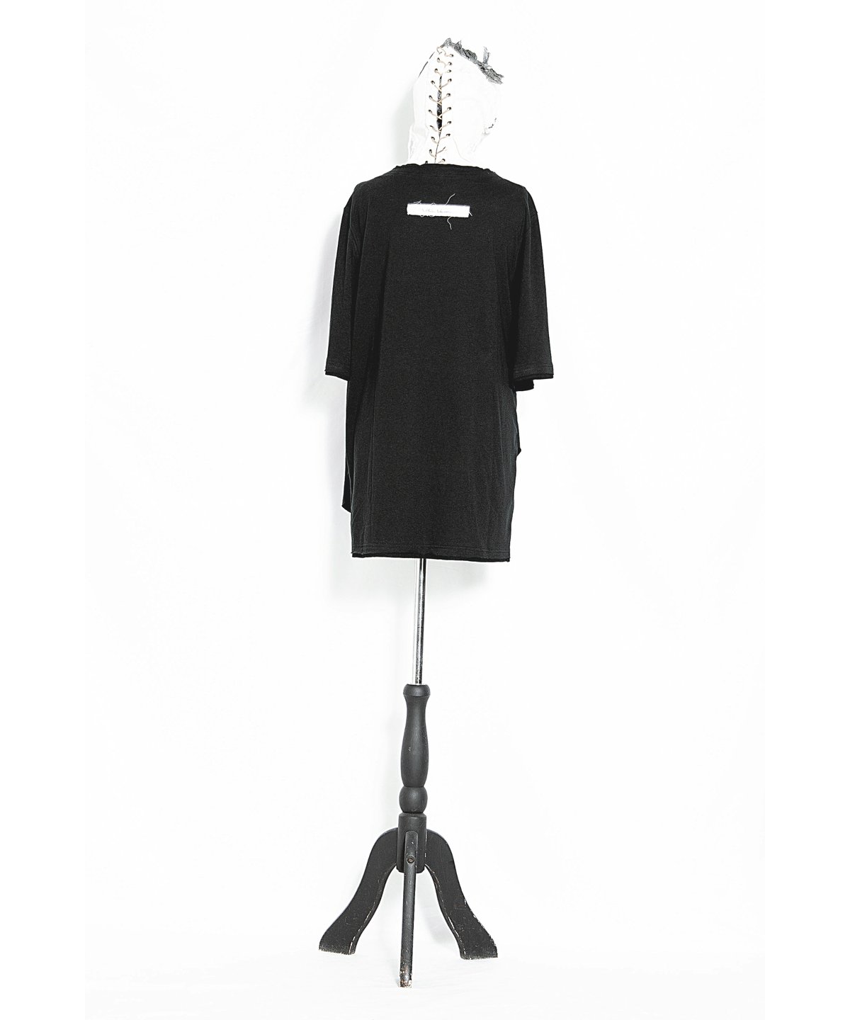 alice auaa / 可変ドレープシャツ 2 ブラック O-25-06-30-098-AA-BL-OW-OS au57-06cu02-01/unisex | alice auaa WEB STORE [i