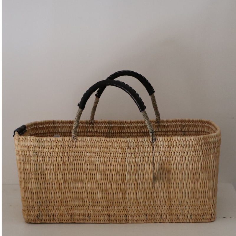 warang wayan ストローバスケット 浅型L | なずな onlinestore warang wayan ストローバスケット 浅型L | なずな onlinestore